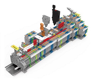 Клеммы на дин-рейку
